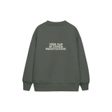 Nap Negotiations Çocuk Sweatshirt — Antrasit — arka görünüm