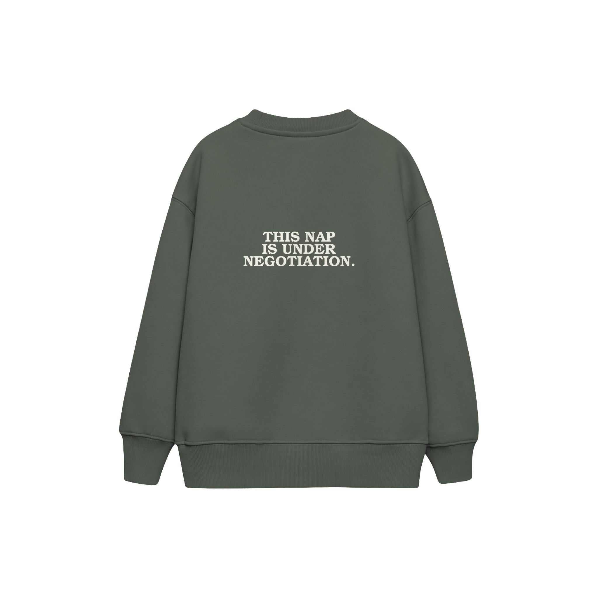 Nap Negotiations Çocuk Sweatshirt — Antrasit — arka görünüm