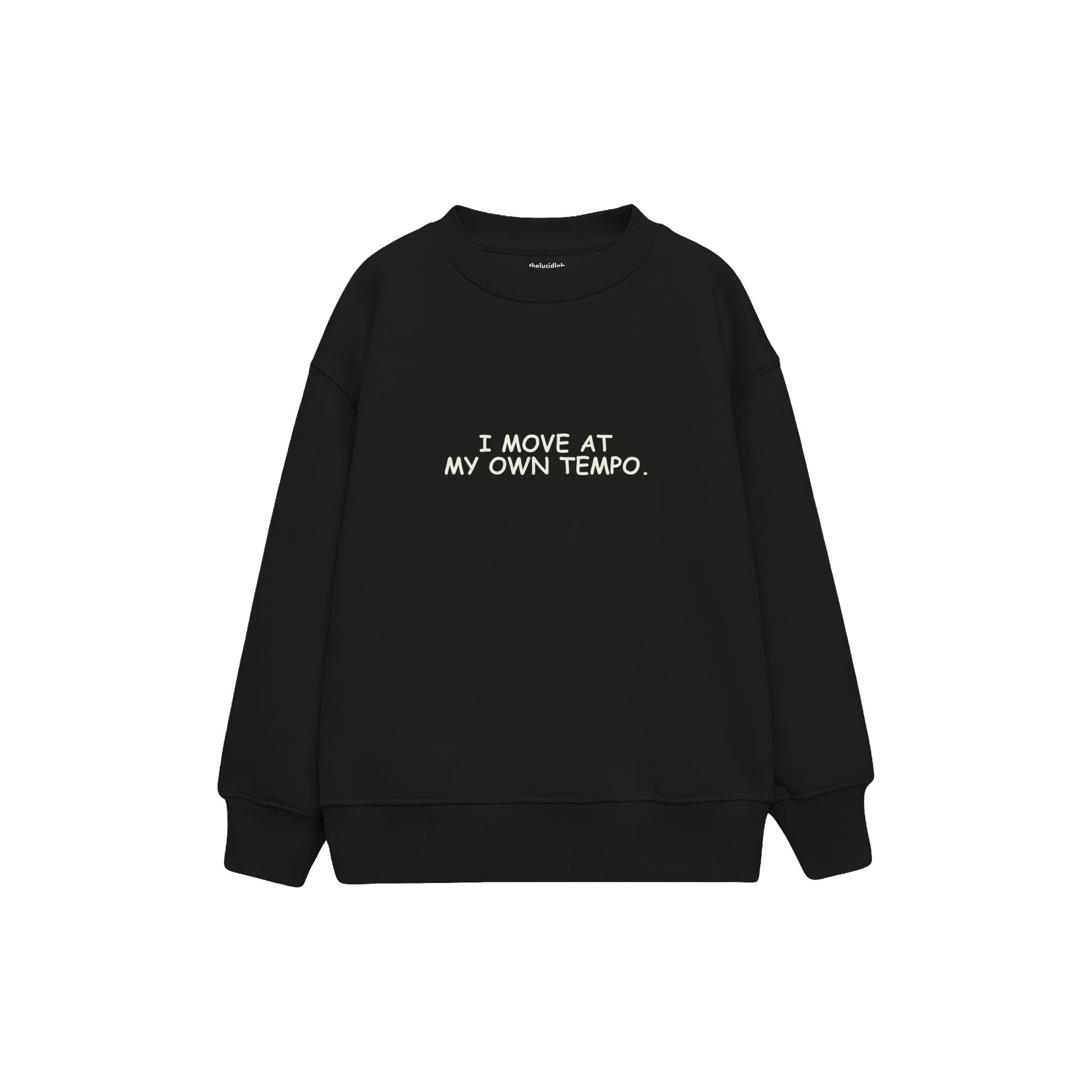 My Own Tempo Çocuk Sweatshirt — Siyah — ön görünüm