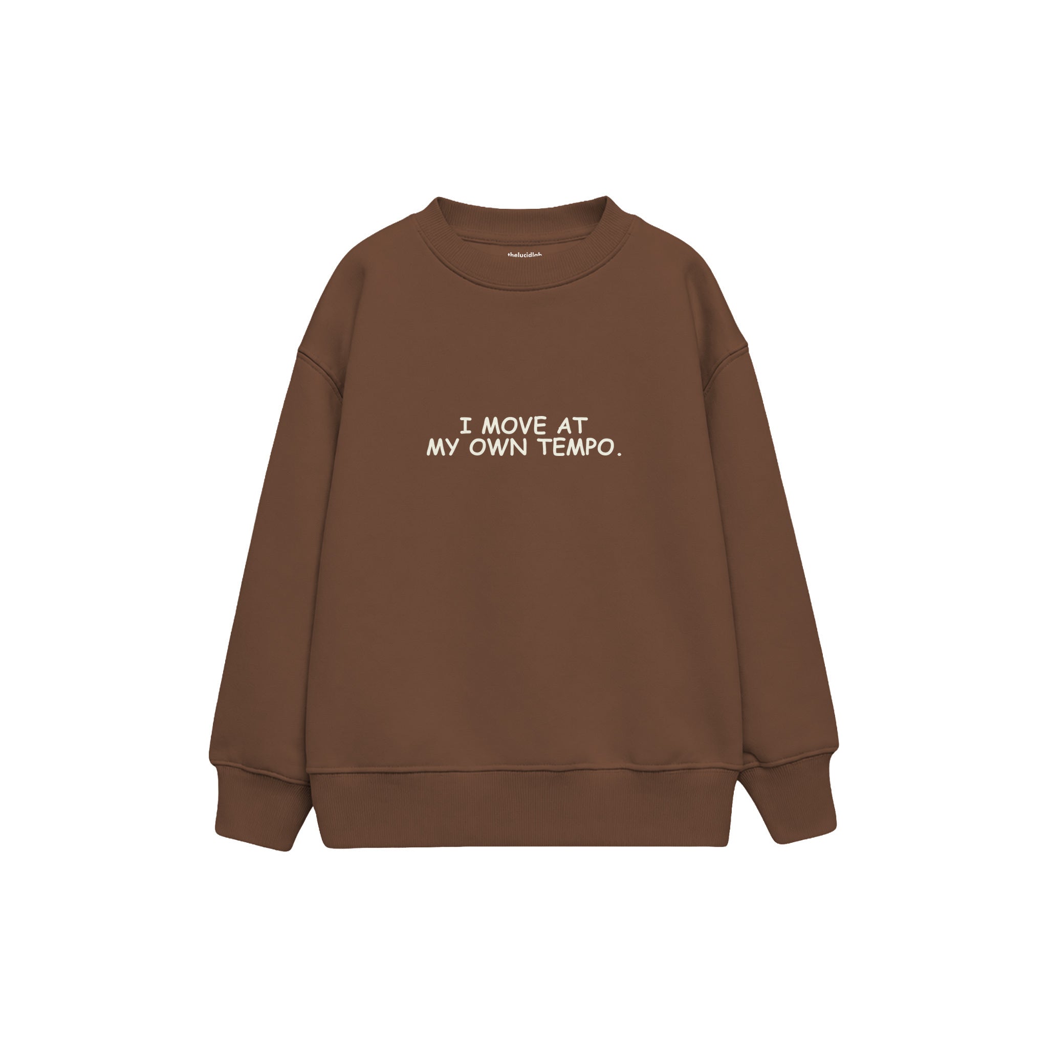 My Own Tempo Çocuk Sweatshirt — Kahverengi — ön görünüm