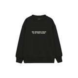 Indoor Voice Çocuk Sweatshirt — Siyah — ön görünüm