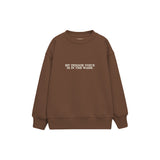 Indoor Voice Çocuk Sweatshirt — Kahverengi — ön görünüm