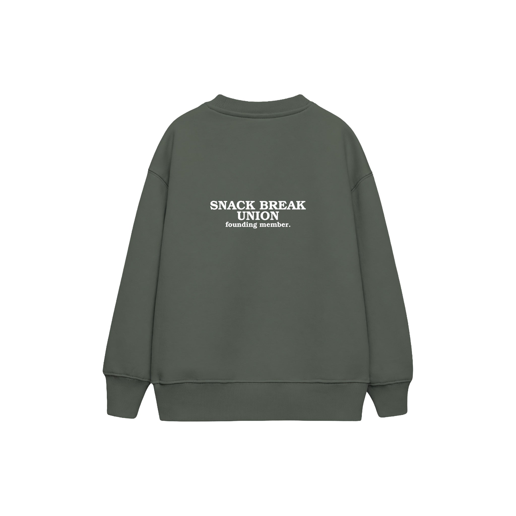 Snack Break Union Çocuk Sweatshirt — Antrasit — arka görünüm