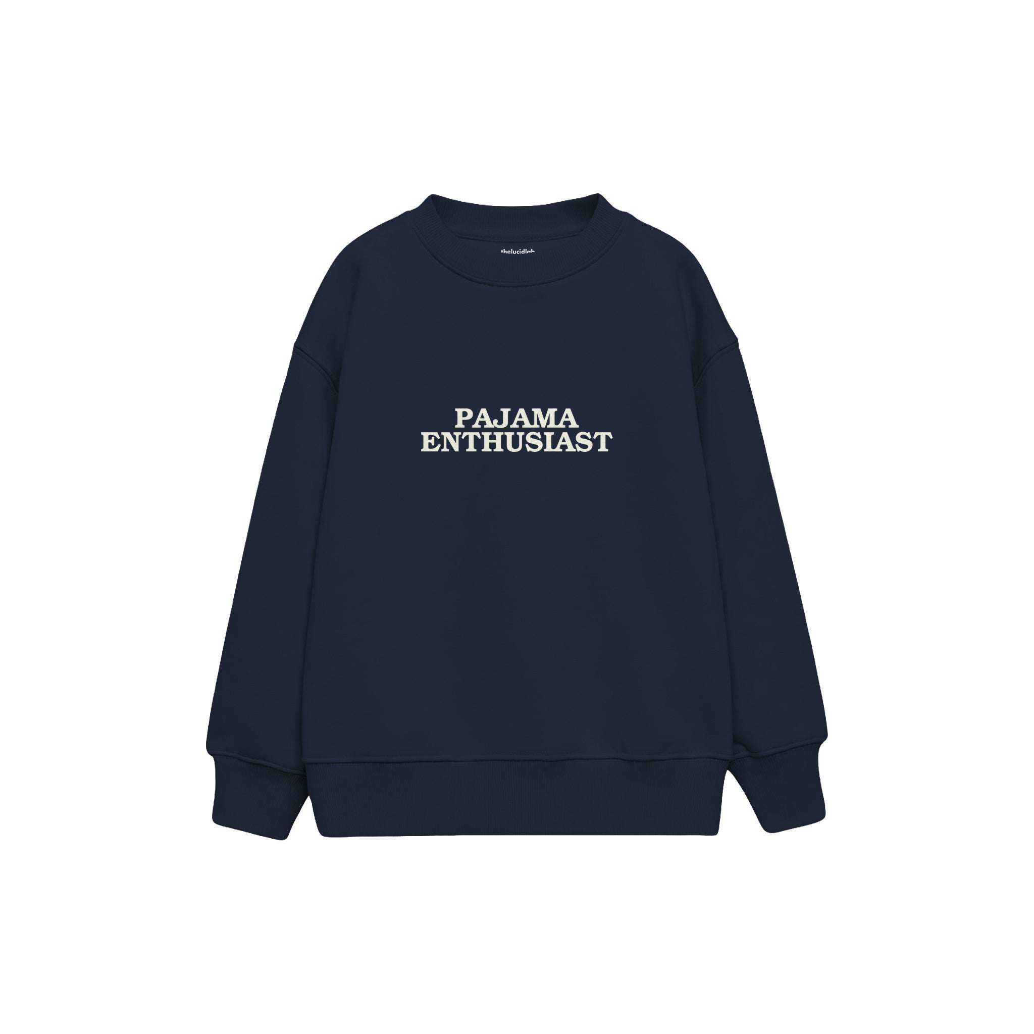 Pajama Enthusiast Çocuk Sweatshirt — Lacivert — ön görünüm