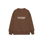 Everything Is A Drum Çocuk Sweatshirt — Kahverengi — ön görünüm