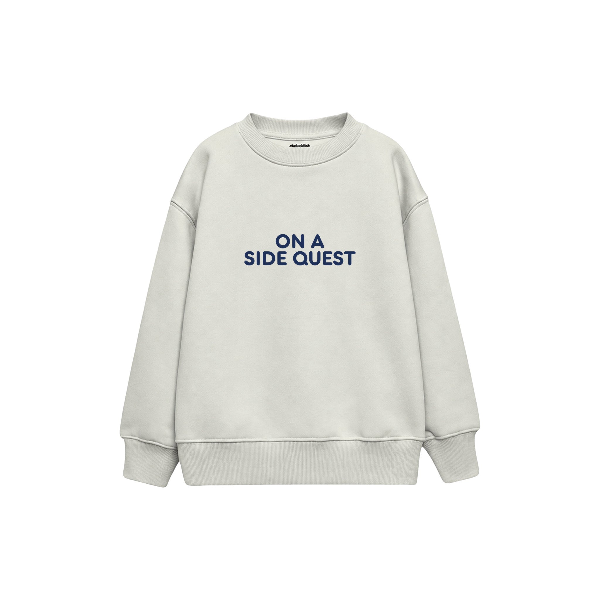 Side Quest Çocuk Sweatshirt — Beyaz — ön görünüm