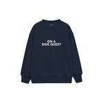 Side Quest Çocuk Sweatshirt — Lacivert — ön görünüm