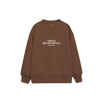 Socks Are Optional Çocuk Sweatshirt — Kahverengi — ön görünüm