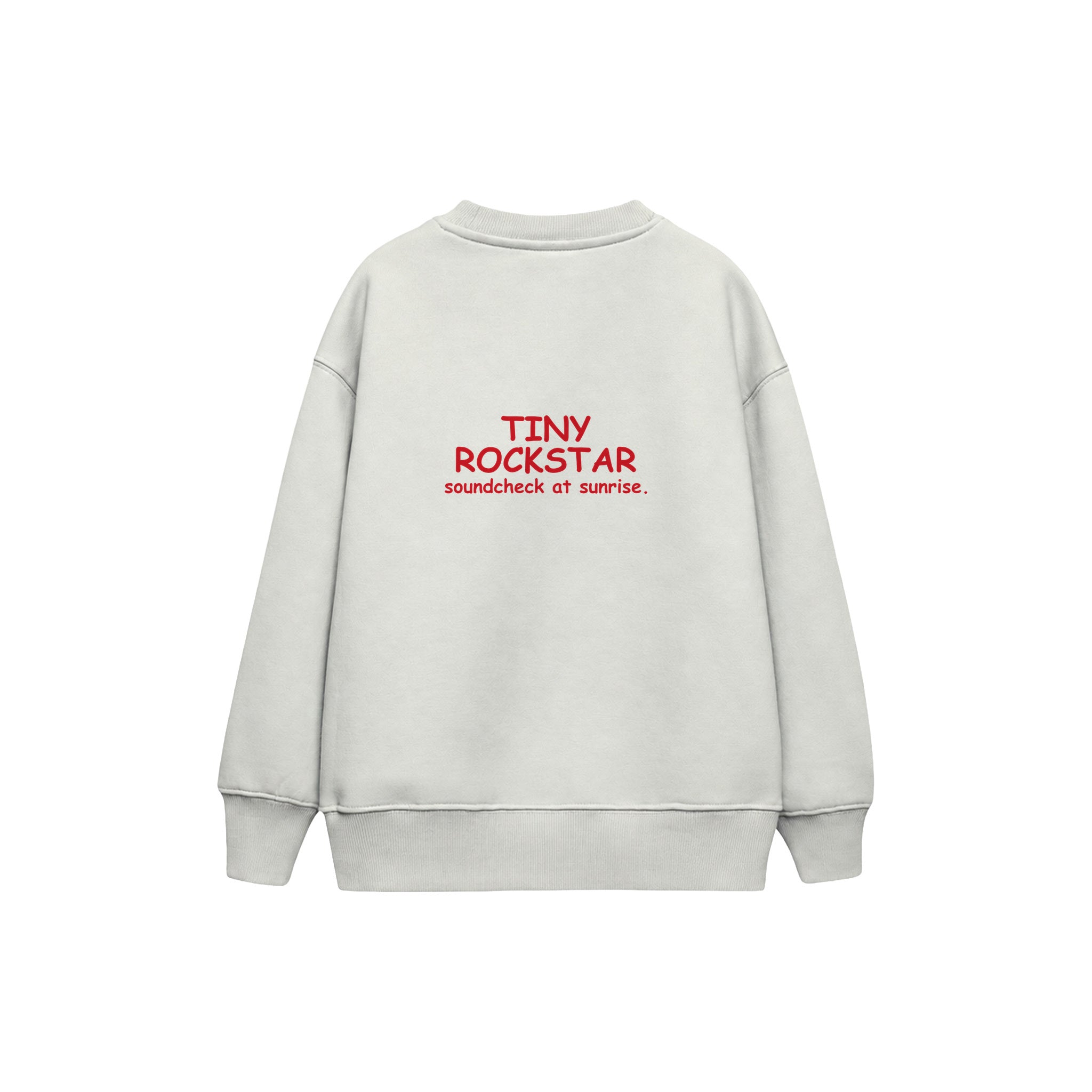 Tiny Rockstar Çocuk Sweatshirt — Beyaz — arka görünüm