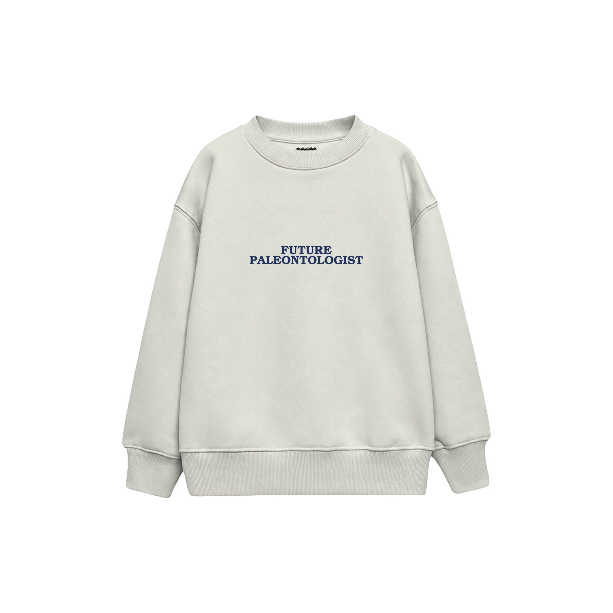 Future Paleontologist Çocuk Sweatshirt — Beyaz — ön görünüm