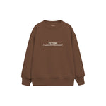 Future Paleontologist Çocuk Sweatshirt — Kahverengi — ön görünüm