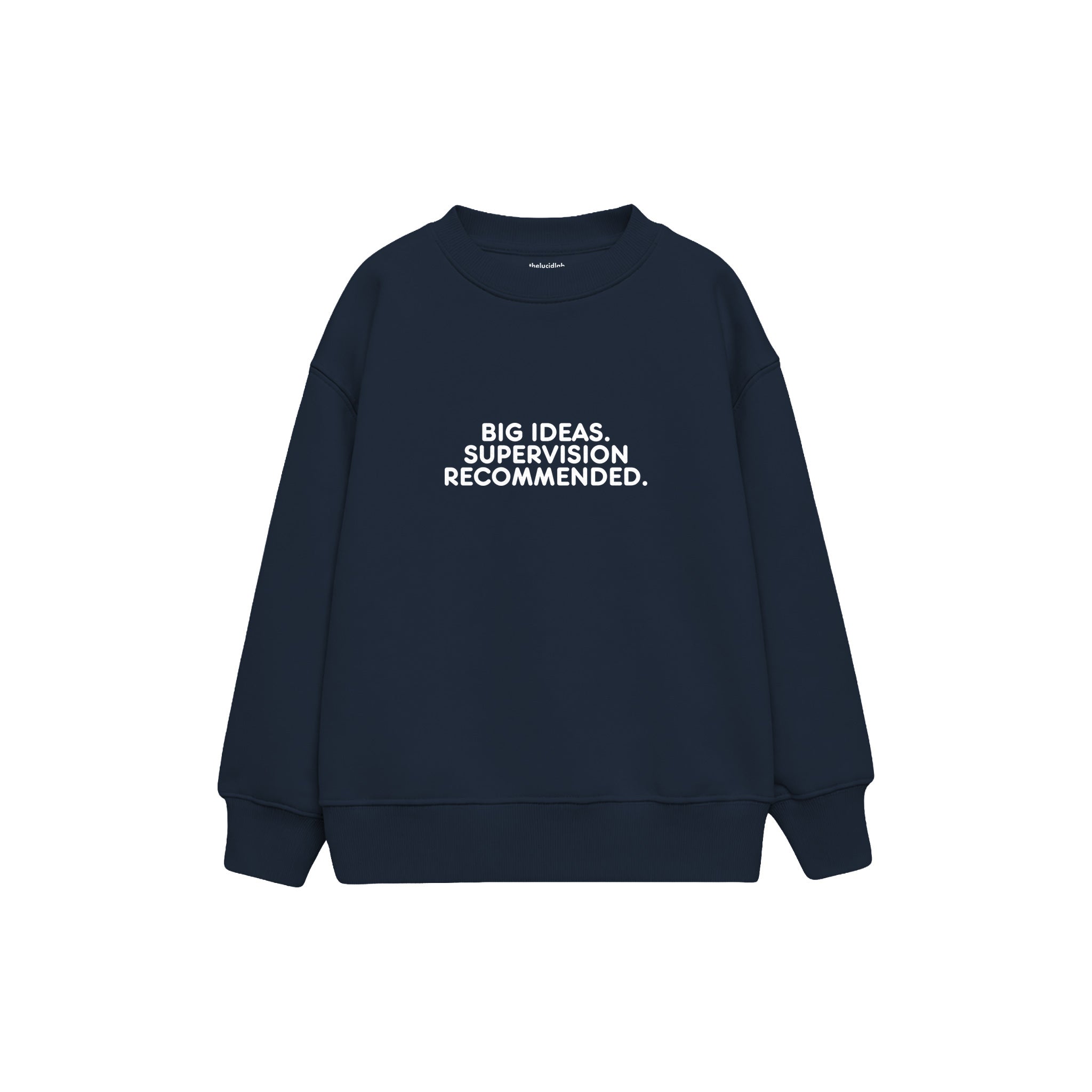 Unsupervised Ideas Çocuk Sweatshirt — Lacivert — ön görünüm