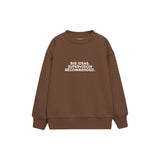 Unsupervised Ideas Çocuk Sweatshirt — Kahverengi — ön görünüm