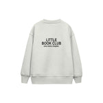 Little Book Club Çocuk Sweatshirt — Beyaz — arka görünüm