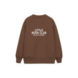 Little Book Club Çocuk Sweatshirt — Kahverengi — arka görünüm