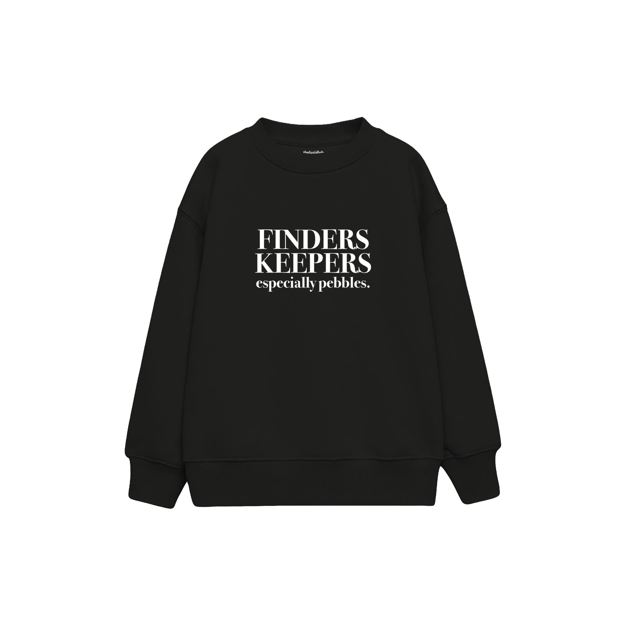Finders Keepers Çocuk Sweatshirt — Siyah — ön görünüm