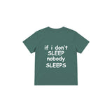 Nobody Sleeps Çocuk Tişört — Yeşil — arka görünüm