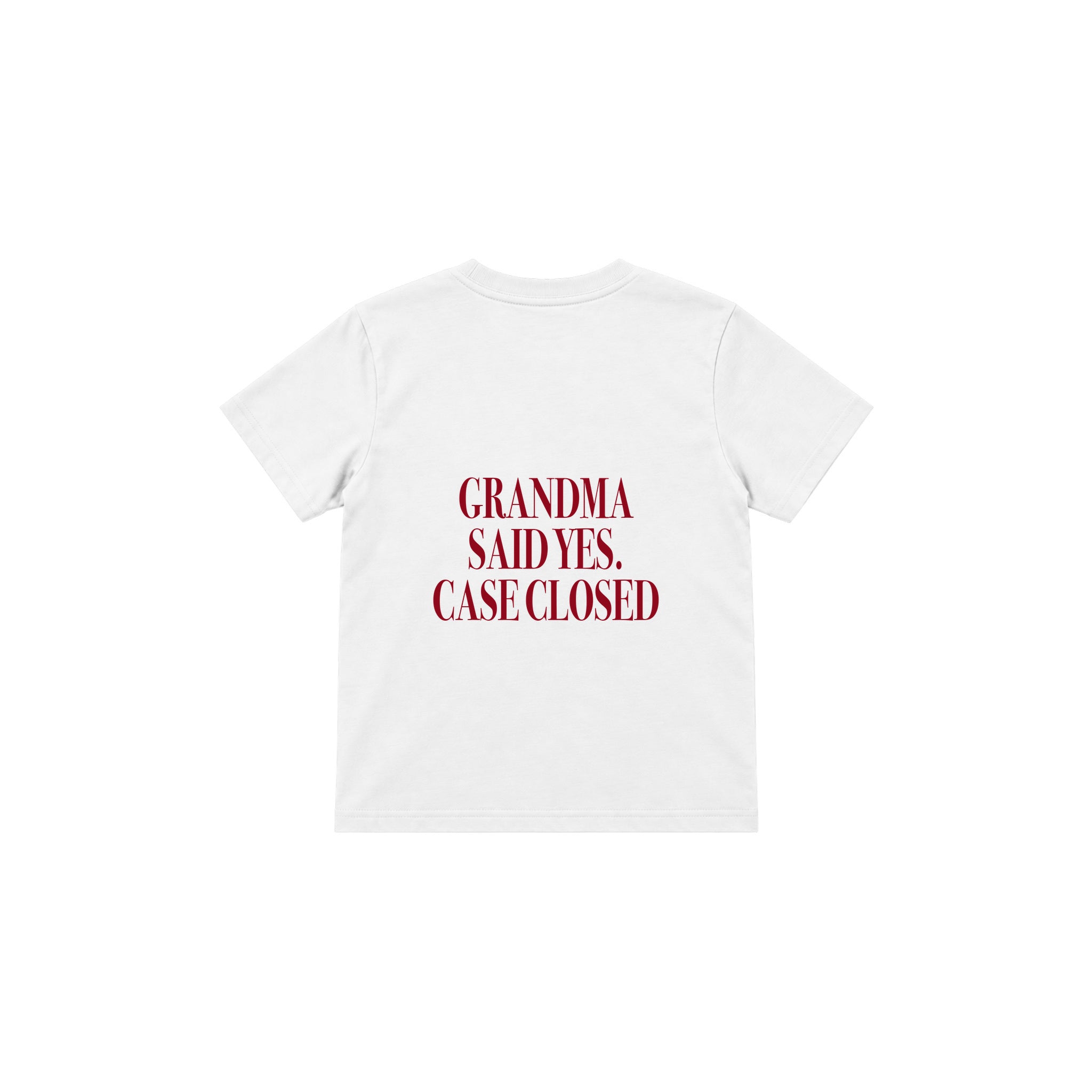 Grandma Said Yes Çocuk Tişört — Beyaz — arka görünüm