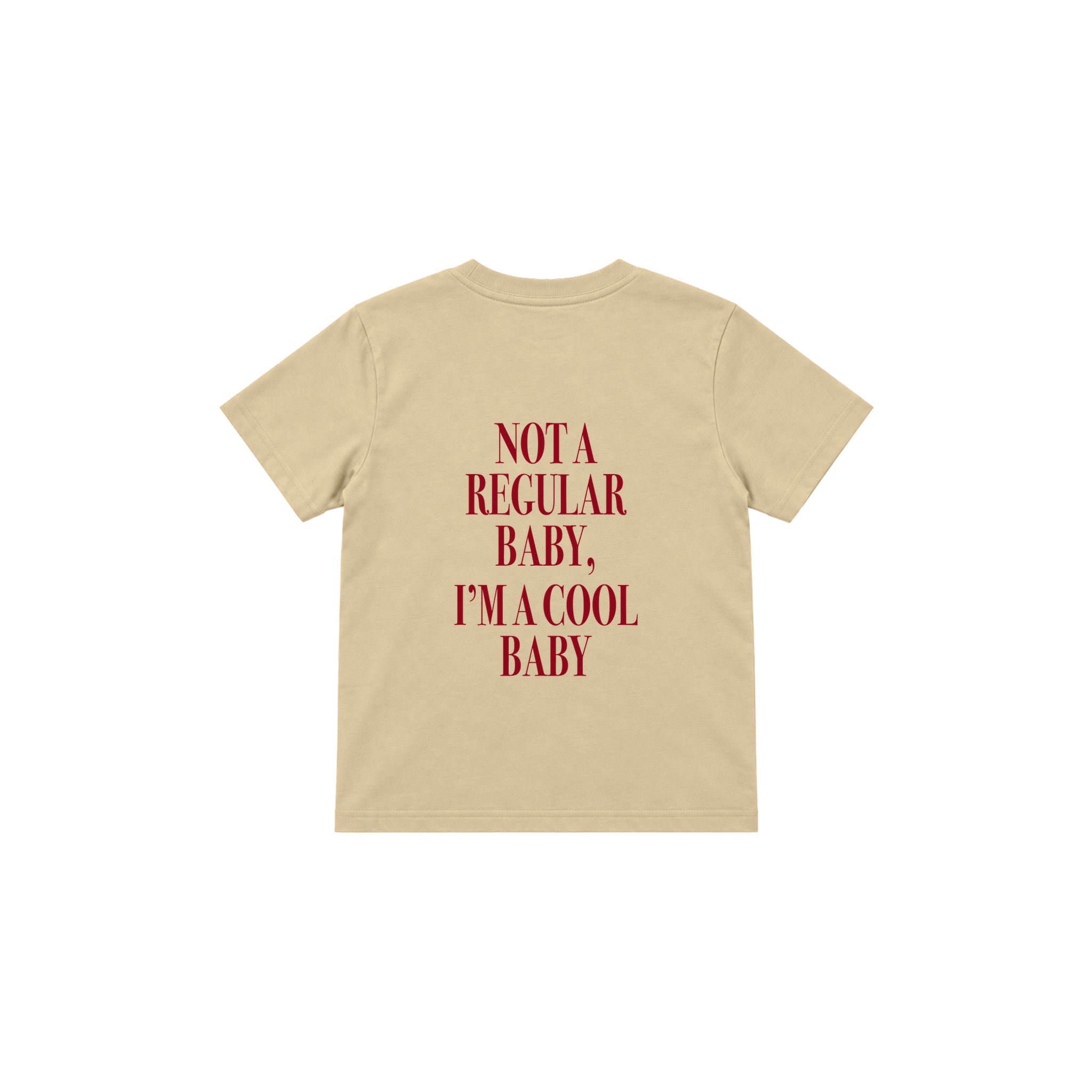 Cool Baby Çocuk Tişört — Krem — arka görünüm