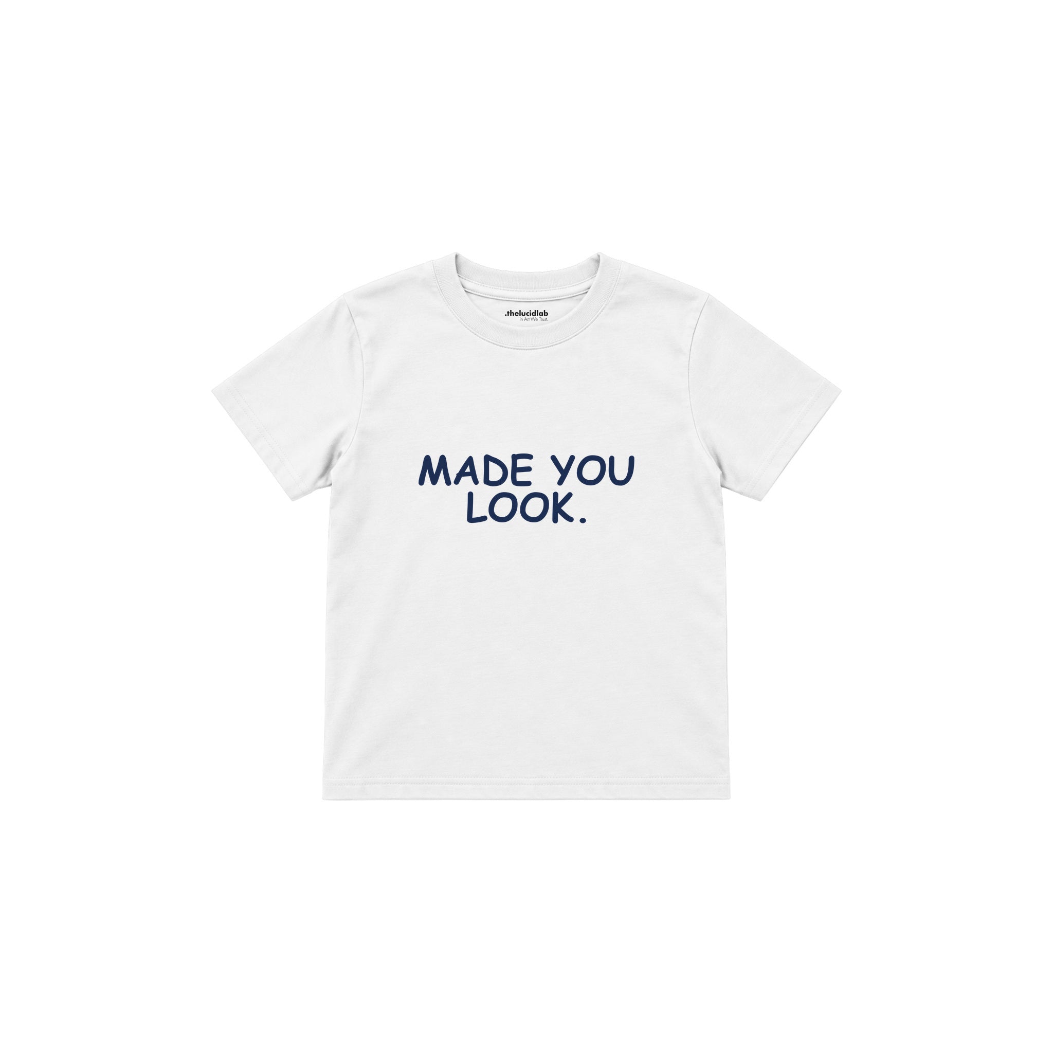 Made You Look Çocuk Tişört — Beyaz — ön görünüm
