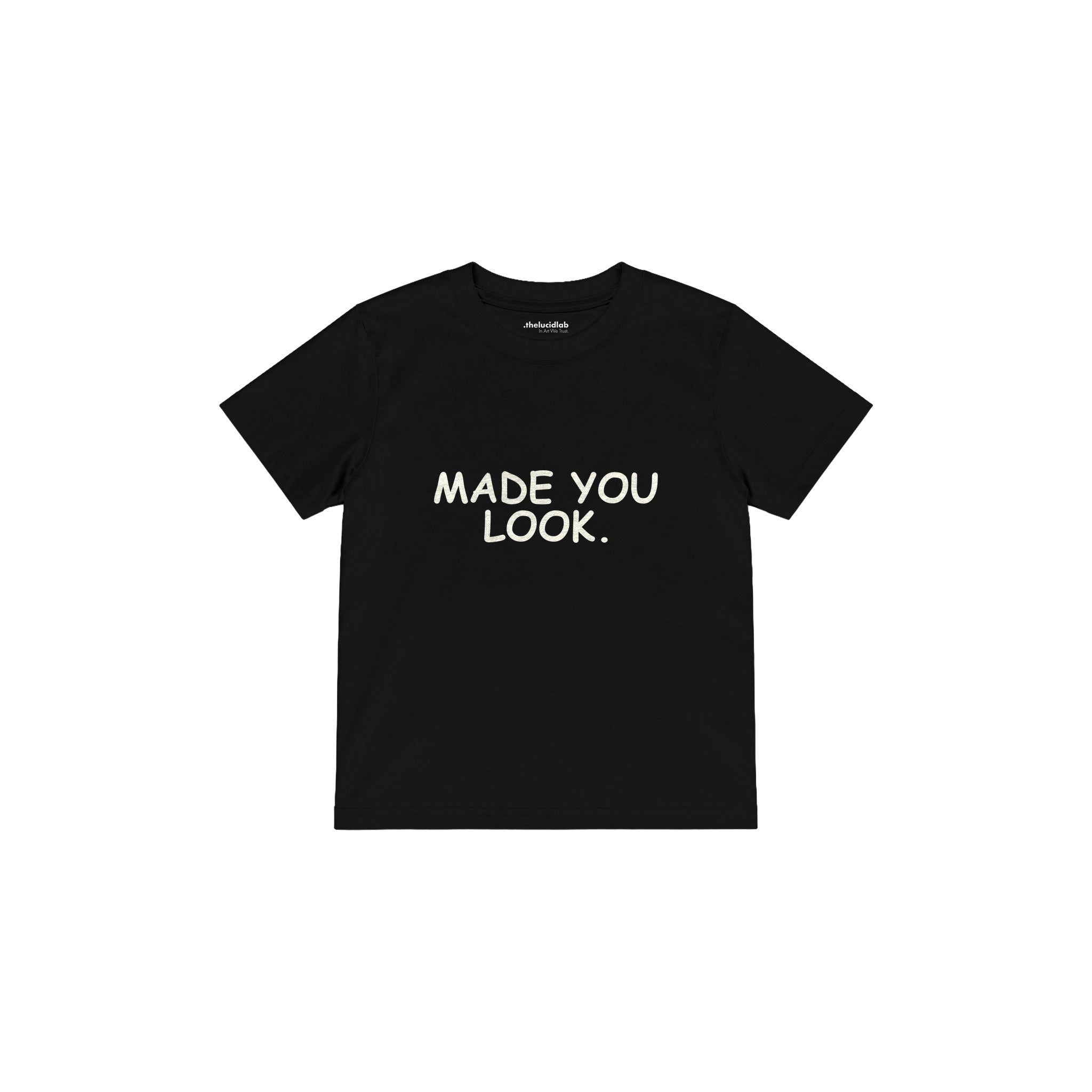 Made You Look Çocuk Tişört — Siyah — ön görünüm