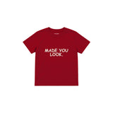 Made You Look Çocuk Tişört — Kırmızı — ön görünüm