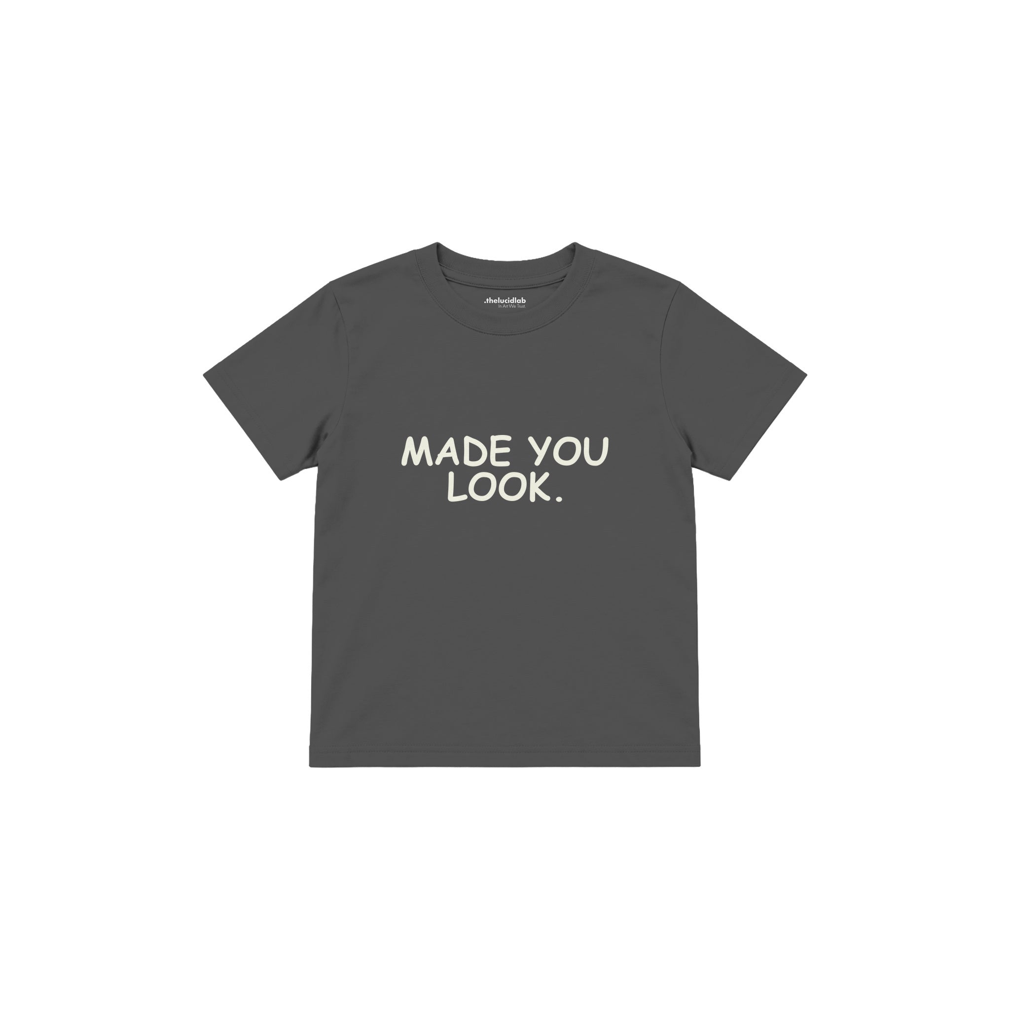 Made You Look Çocuk Tişört — Antrasit — ön görünüm