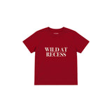 Wild At Recess Çocuk Tişört — Kırmızı — ön görünüm