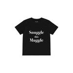 Snuggle This Muggle Çocuk Tişört — Siyah — ön görünüm