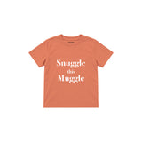 Snuggle This Muggle Çocuk Tişört — Somon — ön görünüm