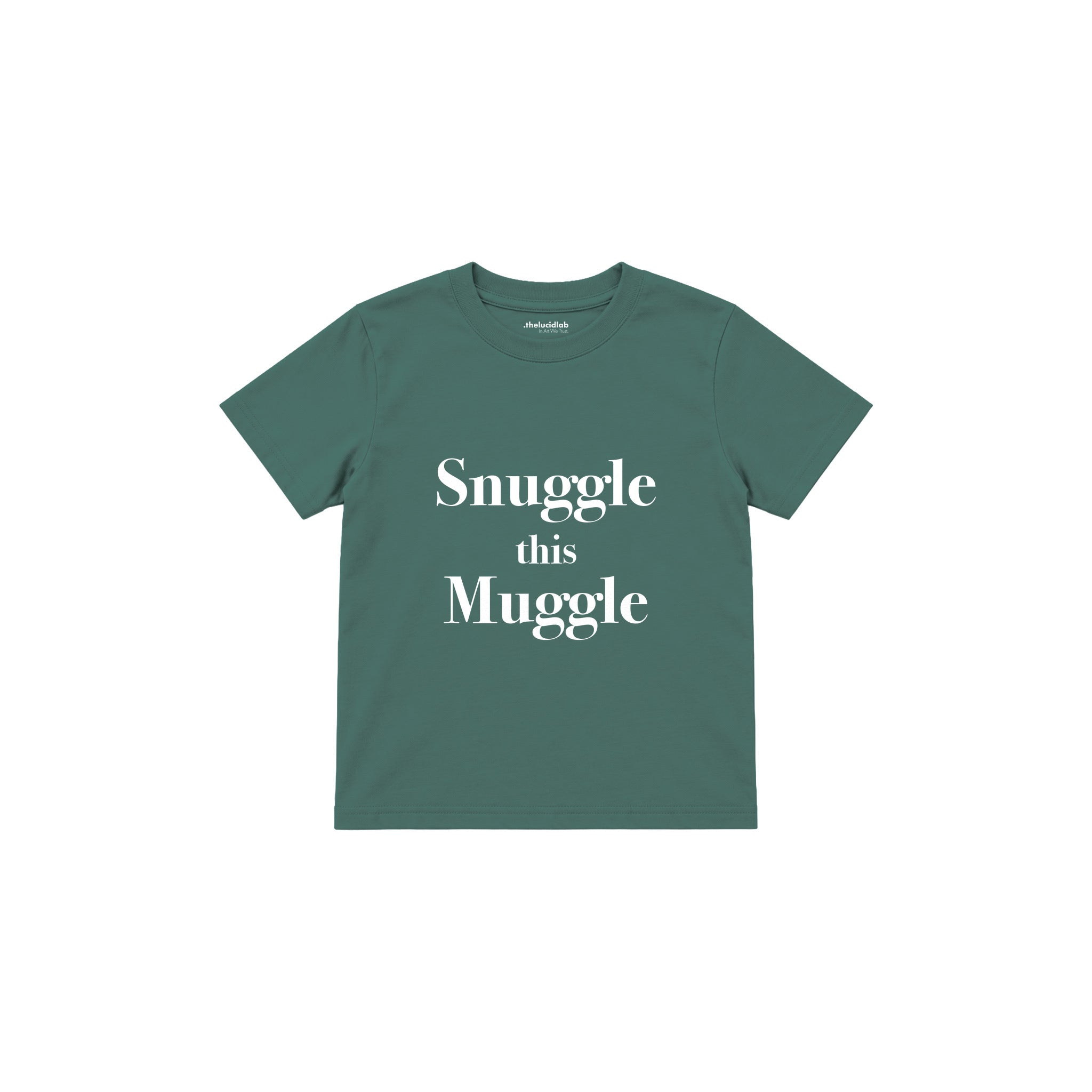 Snuggle This Muggle Çocuk Tişört — Yeşil — ön görünüm