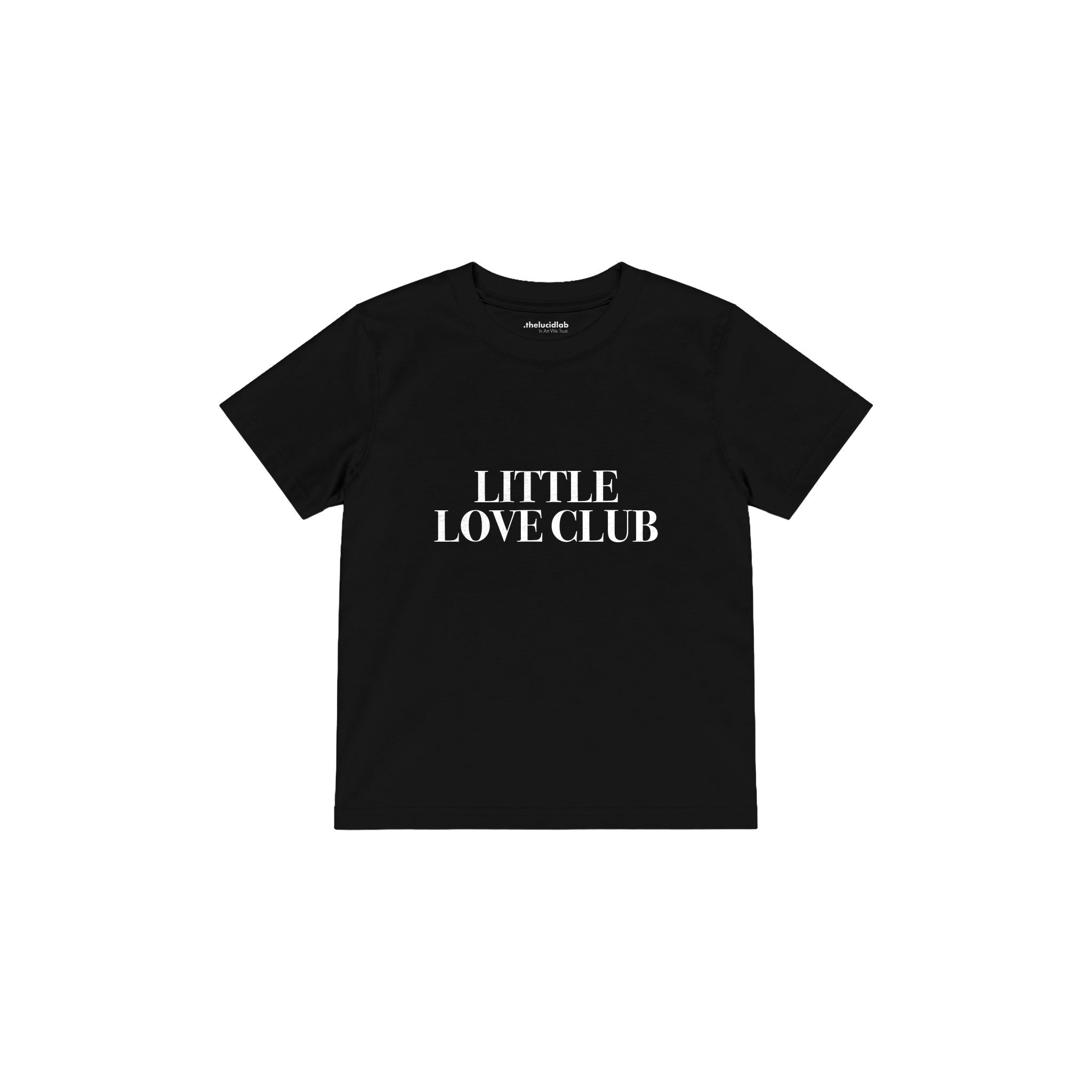 Little Love Club Çocuk Tişört — Siyah — ön görünüm