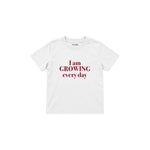Growing Every Day Çocuk Tişört — Beyaz — ön görünüm