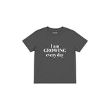 Growing Every Day Çocuk Tişört — Antrasit — ön görünüm