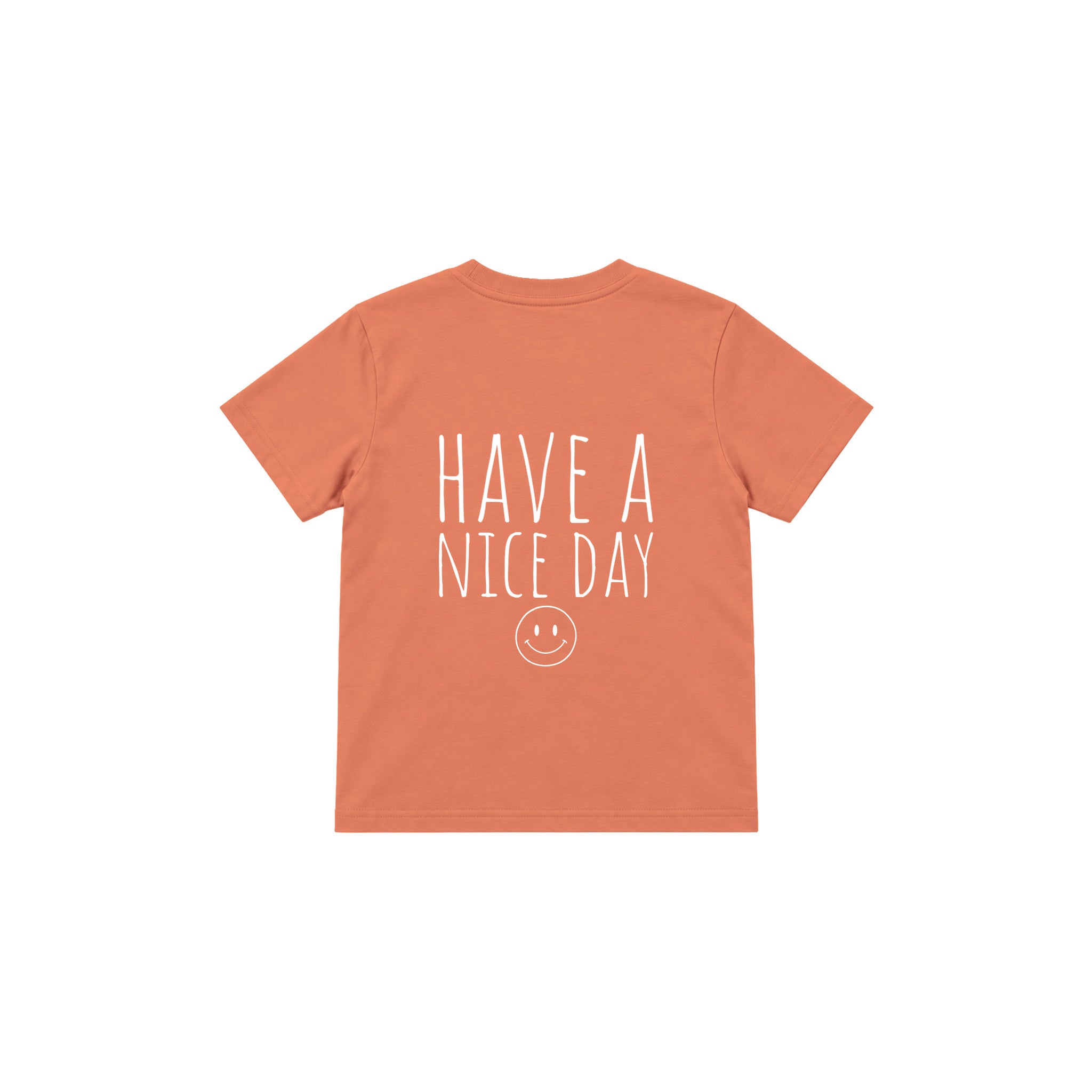 Have a Nice Day Çocuk Tişört — Somon — arka görünüm