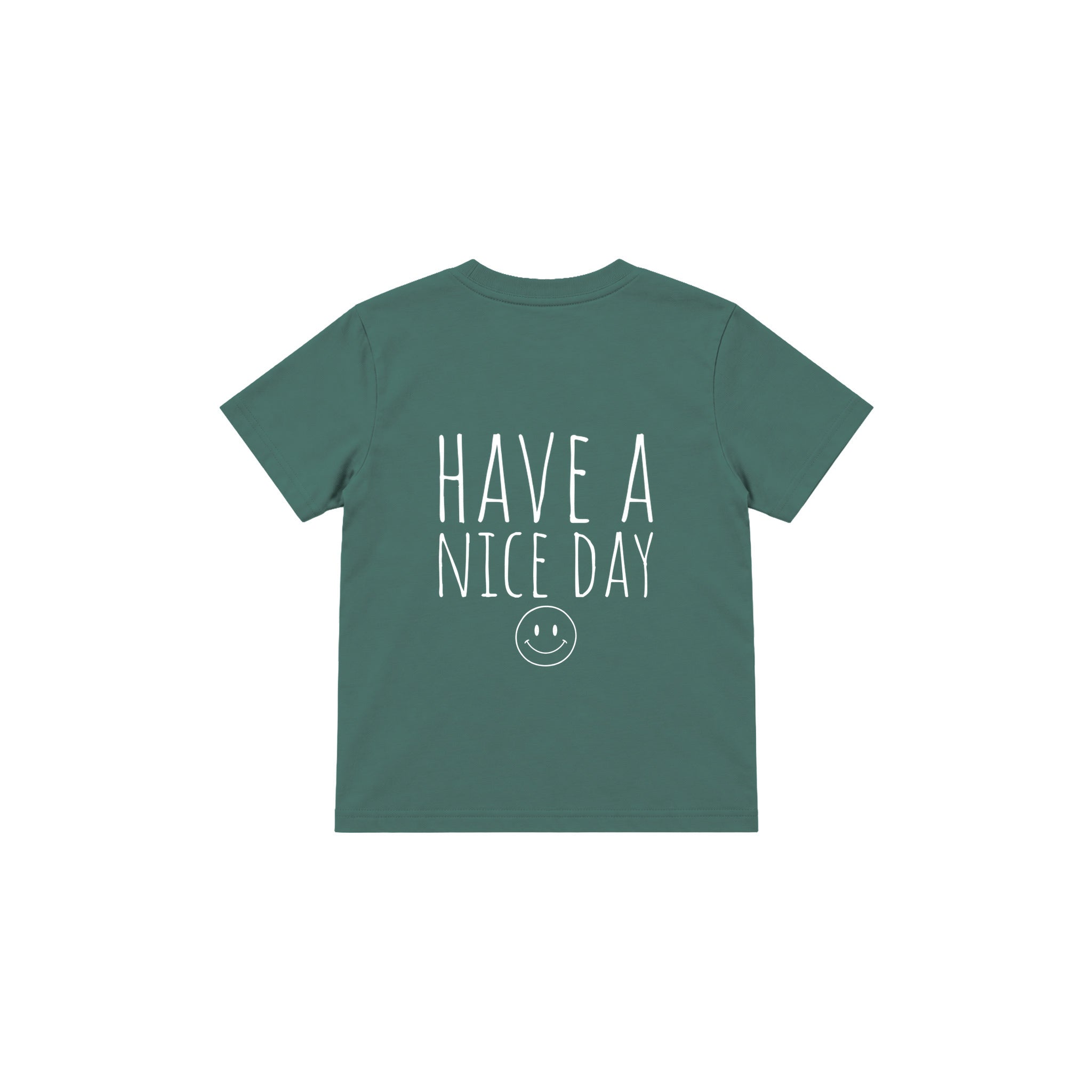 Have a Nice Day Çocuk Tişört — Yeşil — arka görünüm