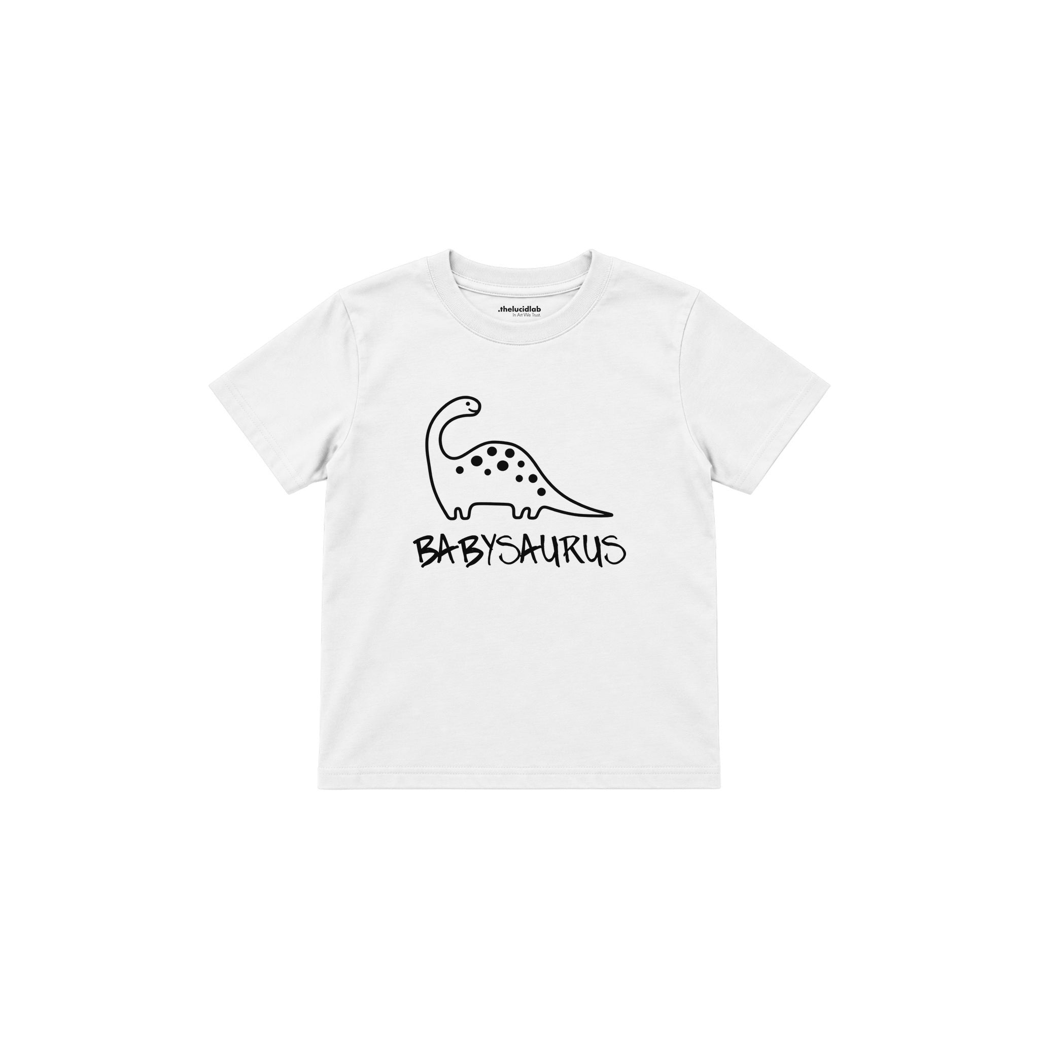 BABYSAURUS Çocuk Tişört — Beyaz — ön görünüm