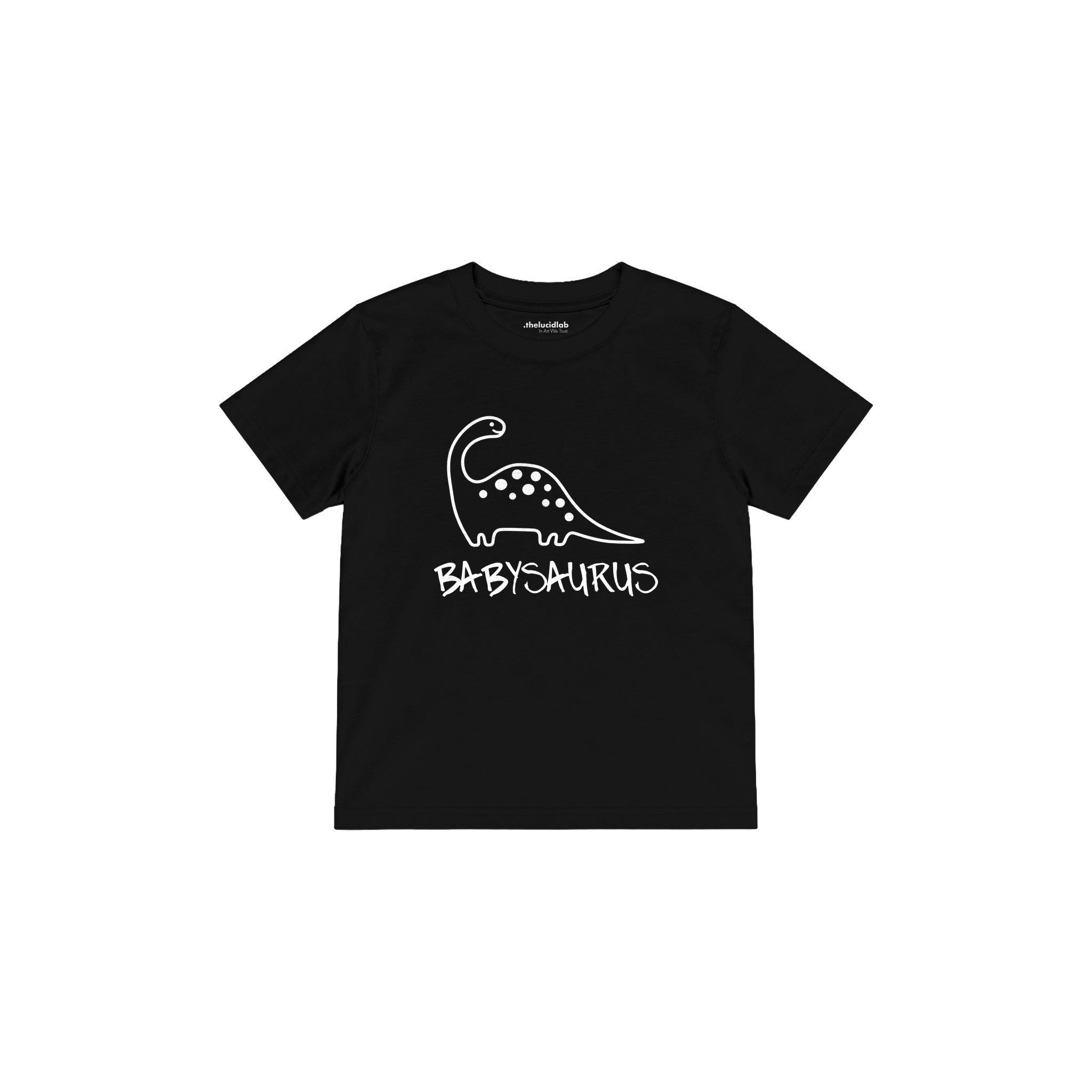 BABYSAURUS Çocuk Tişört — Siyah — ön görünüm