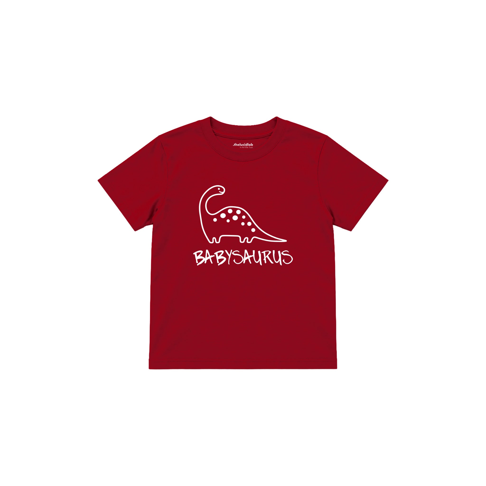 BABYSAURUS Çocuk Tişört — Kırmızı — ön görünüm