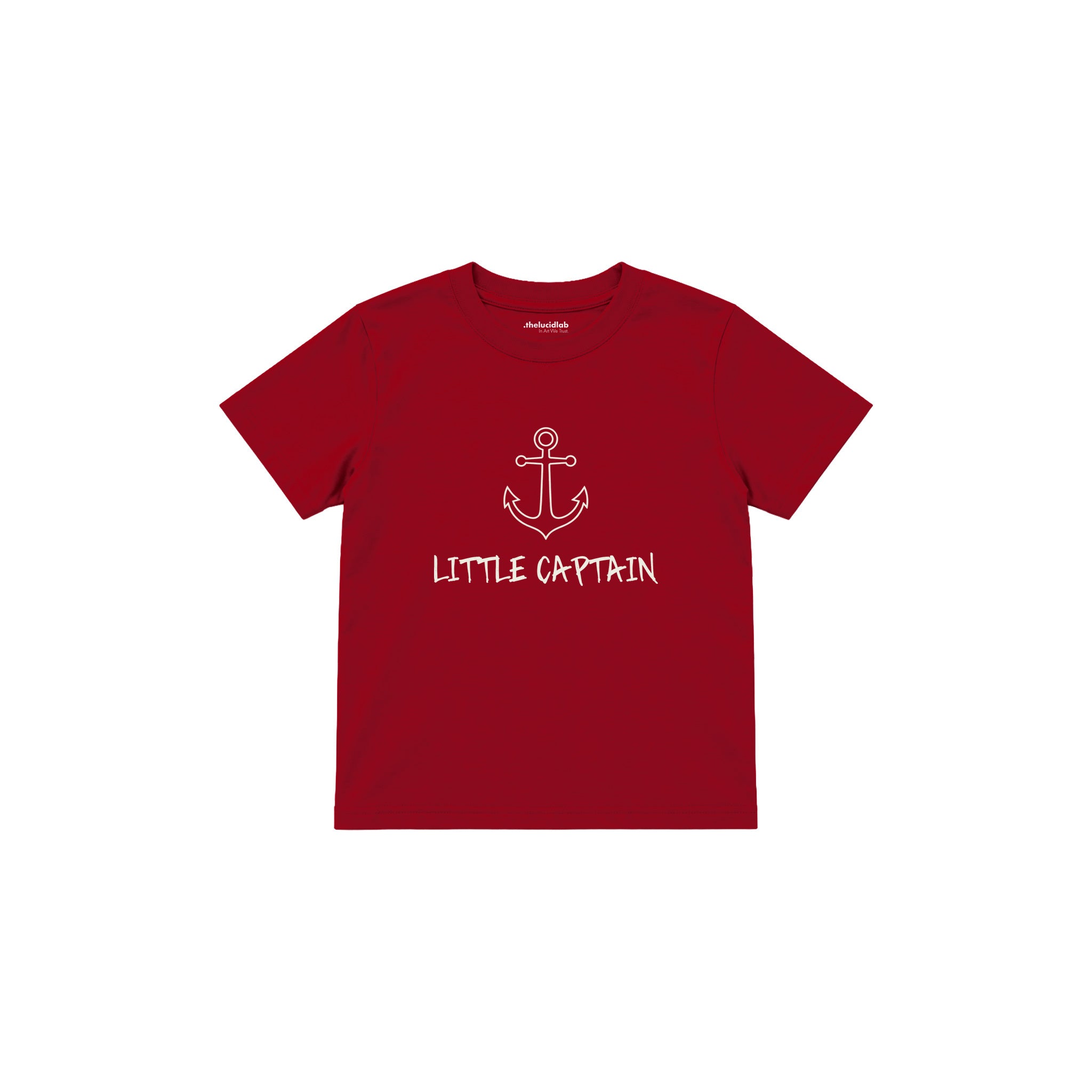 LITTLE CAPTAIN Çocuk Tişört — Kırmızı — ön görünüm