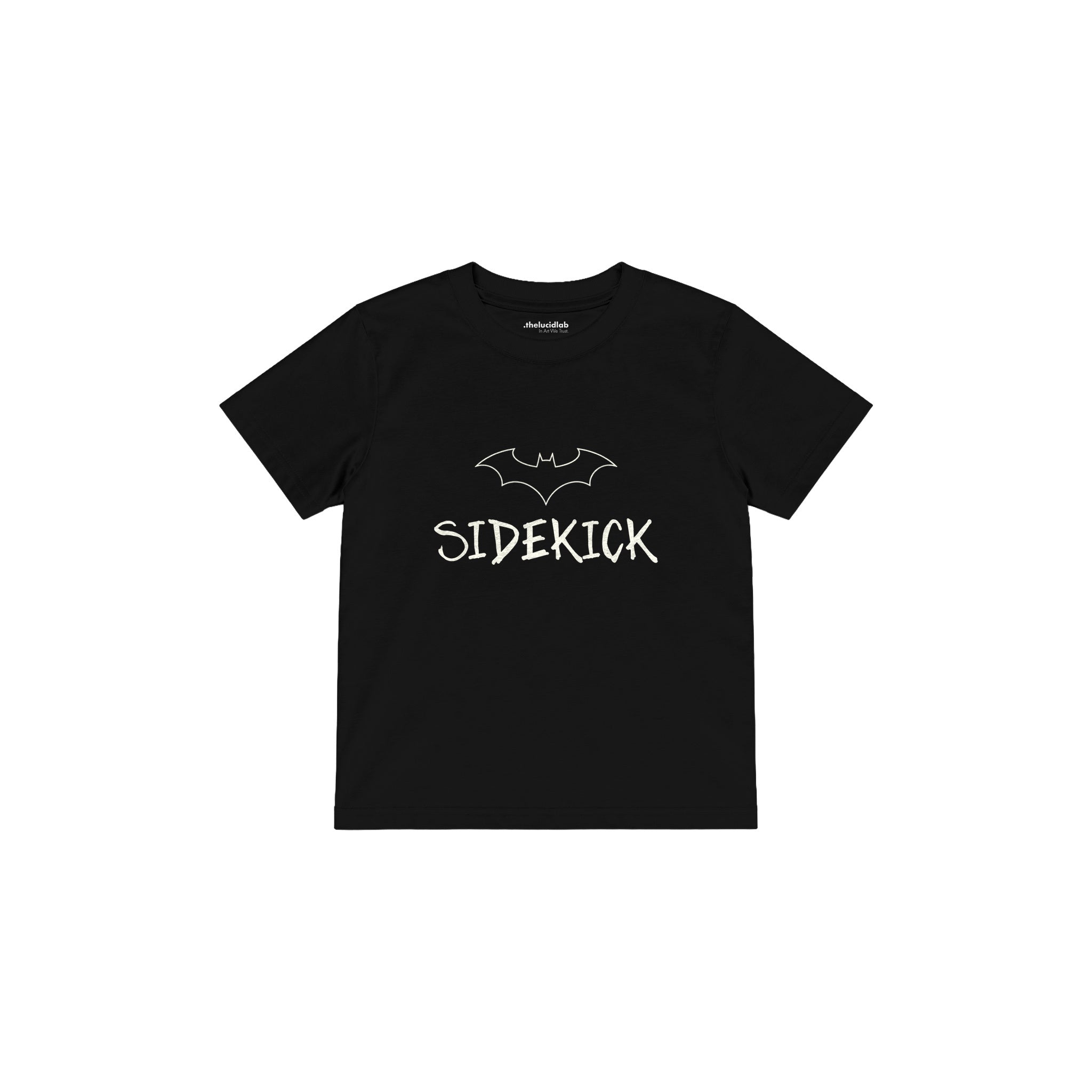 SIDEKICK Çocuk Tişört — Siyah — ön görünüm