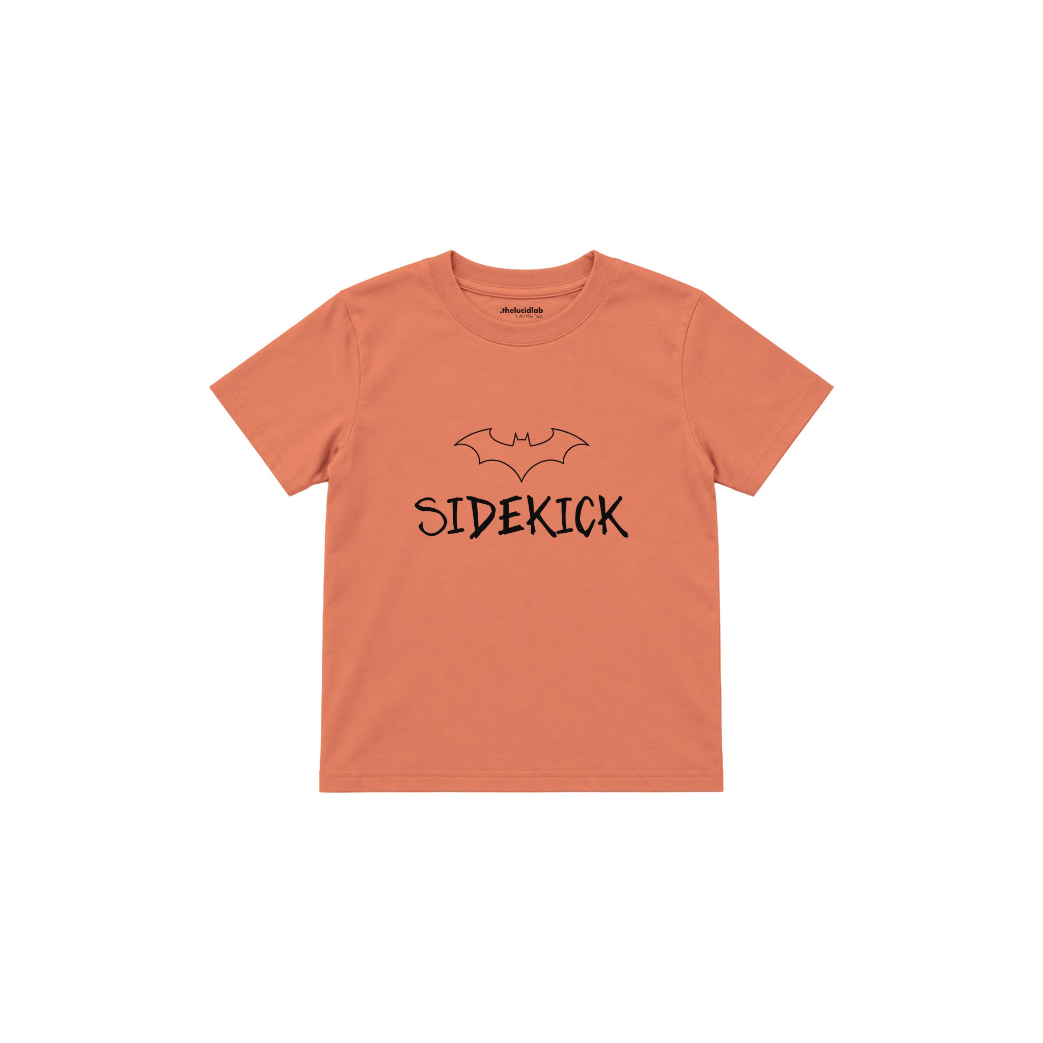 SIDEKICK Çocuk Tişört — Somon — ön görünüm