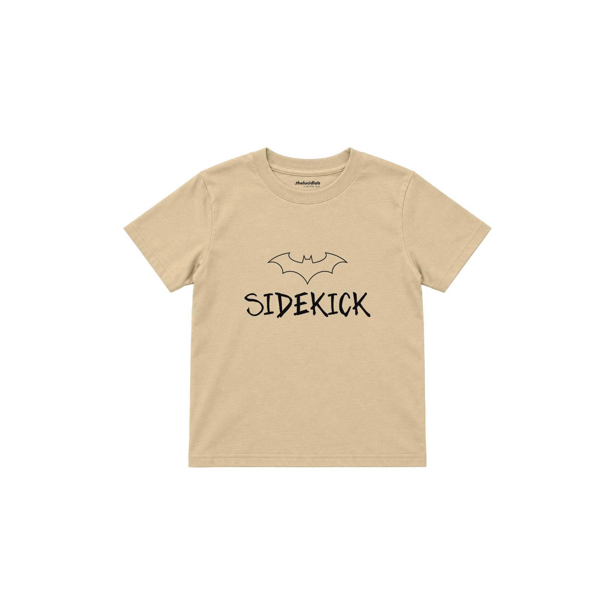 SIDEKICK Çocuk Tişört — Krem — ön görünüm