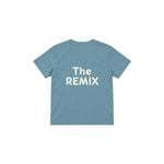 The Remix Çocuk Tişört — Çelik Mavi — arka görünüm