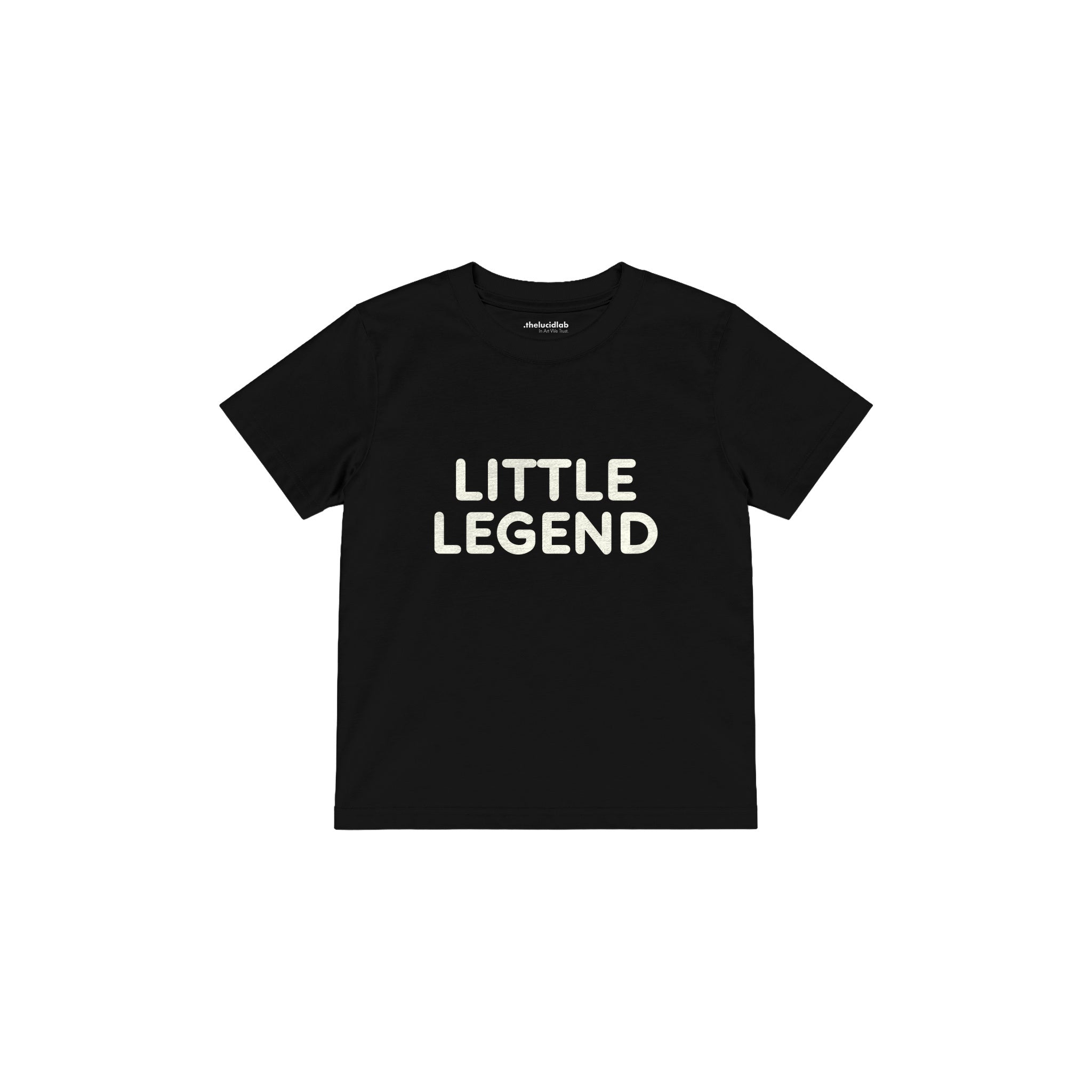 LITTLE LEGEND Çocuk Tişört — Siyah — ön görünüm