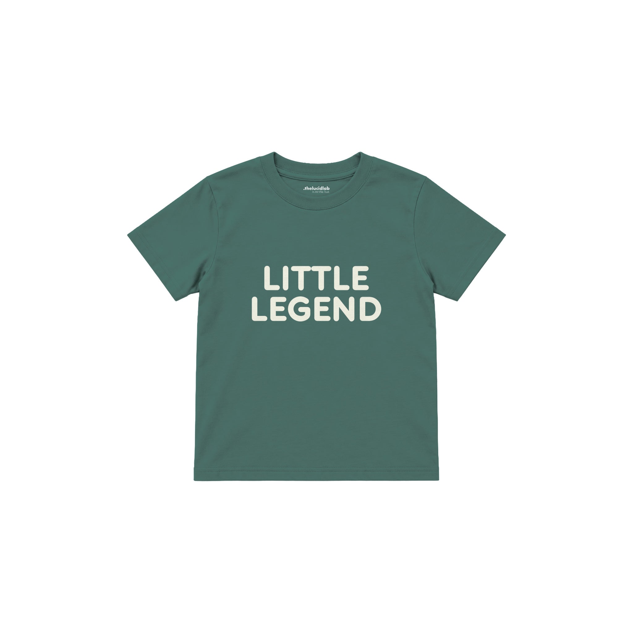LITTLE LEGEND Çocuk Tişört — Yeşil — ön görünüm