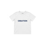 CREATION Çocuk Tişört — Beyaz — ön görünüm