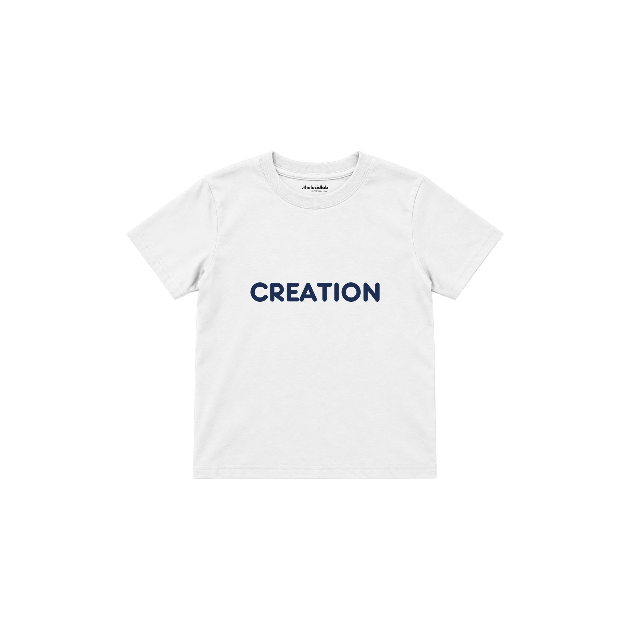 CREATION Çocuk Tişört — Beyaz — ön görünüm