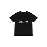 CREATION Çocuk Tişört — Siyah — ön görünüm