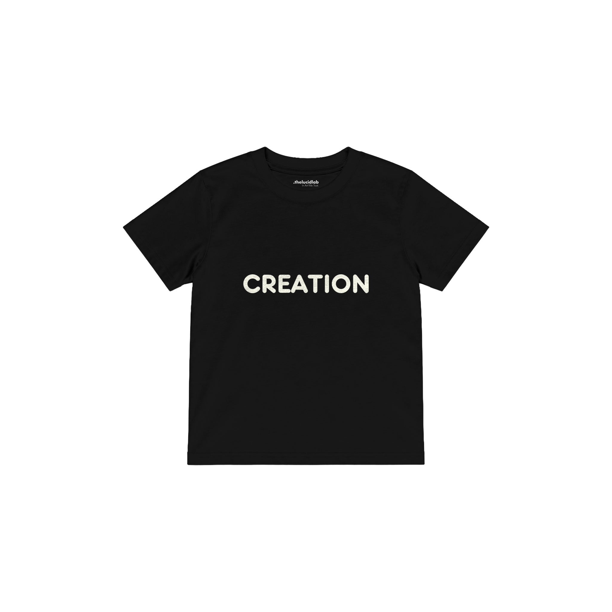CREATION Çocuk Tişört — Siyah — ön görünüm
